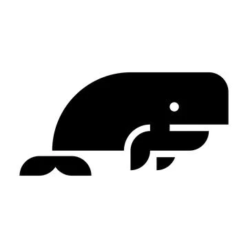 Sperm Whale logo Stock Illustration