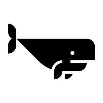 Sperm Whale logo Stock Illustration