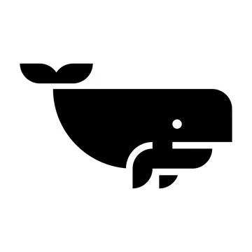 Sperm Whale logo Stock Illustration