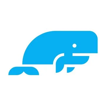 Sperm Whale logo Stock Illustration