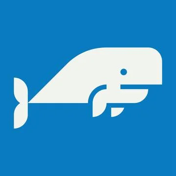 Sperm Whale logo Stock Illustration