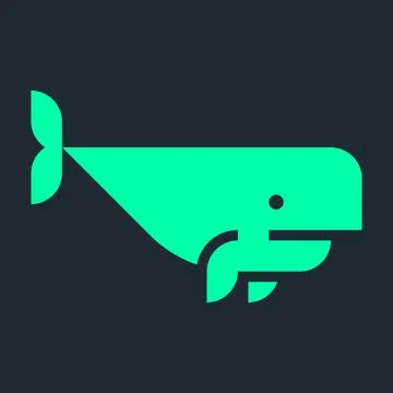 Sperm Whale logo Stock Illustration