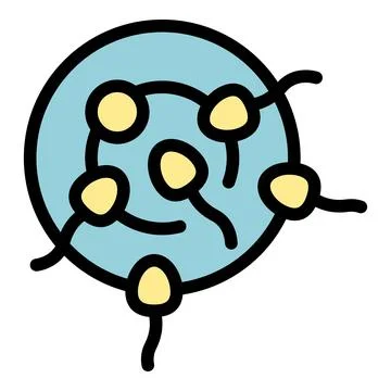 Spermatozoa targeting egg cell for fertilization, biological process depictio 스톡 일러스트