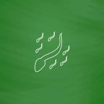 Spermatozoon computer symbol Stock Illustration