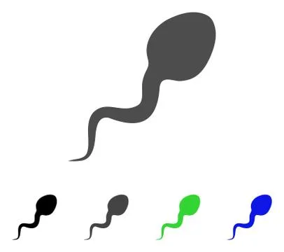Spermatozoon Vector Icon Illustrazione stock