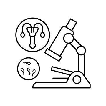 Spermiogram urethra icon. Simple line, outline vector of urology icons for ui Stock Illustration