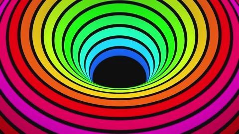 Spewing Hole Rainbow Colors - 4K Stock Footage 234331535