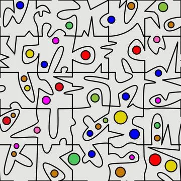 Spezialpuzzle seamless pattern, rasterized vector graphic Copyright: xZoon... Stock Photos