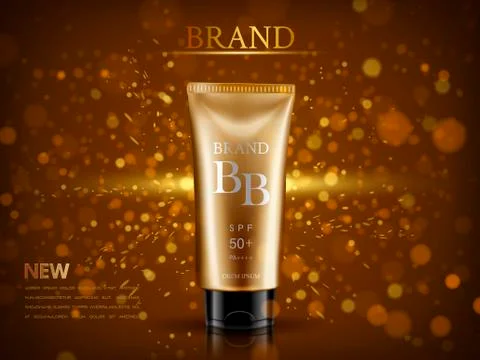 Spf 50 blemish balm Stock Illustration