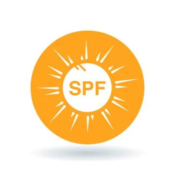 SPF sun icon Stock Illustration