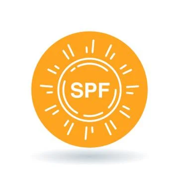 SPF sun icon Stock Illustration