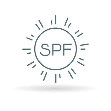 SPF sun icon Stock Illustration