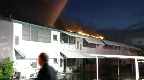 SPFD Complex Fire Stock Footage 716346