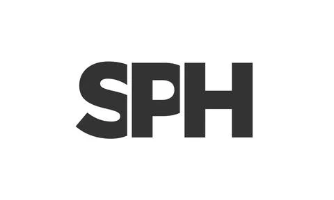SPH logo design template with strong and modern bold text. Initial based ve.. Stock-Illustration