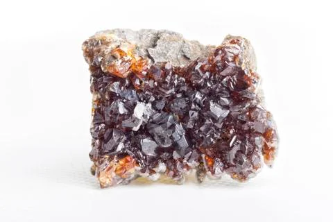 Sphalerite on white background. Foto stock
