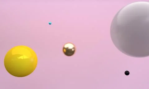 Sphere 3d abstract style background. Concept : poster, advertising ,cover des Stock Illustration