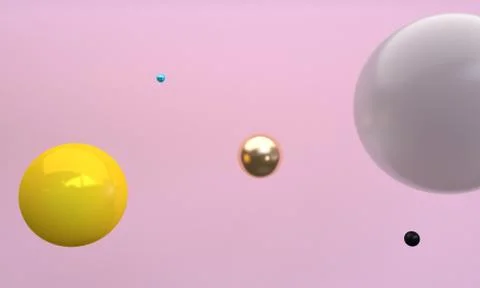 Sphere 3d abstract style background. Concept : poster, advertising ,cover des Stock Illustration