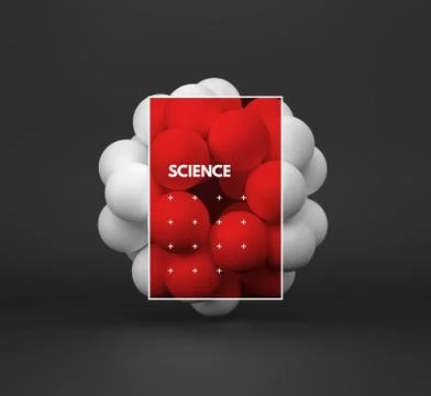 Sphere. 3d vector template. Abstract illustration. Idea concept for science. Stock Illustration