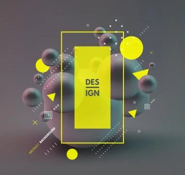 Sphere. 3d vector template. Abstract illustration. Idea concept for science. Stock Illustration