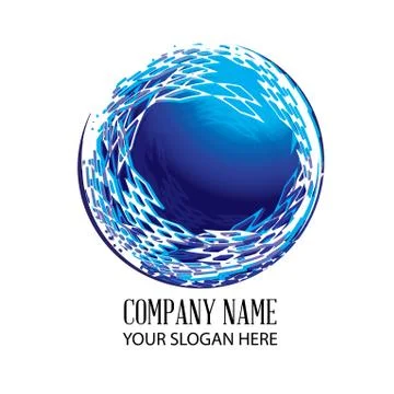 Sphere with abstract connectivity Stock Illustration