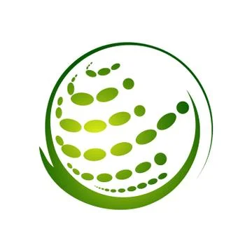 Sphere abstract vector logo design template. Business Technology circle icon Illustrazione stock