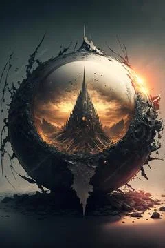 Sphere of annihilation Stock Illustration