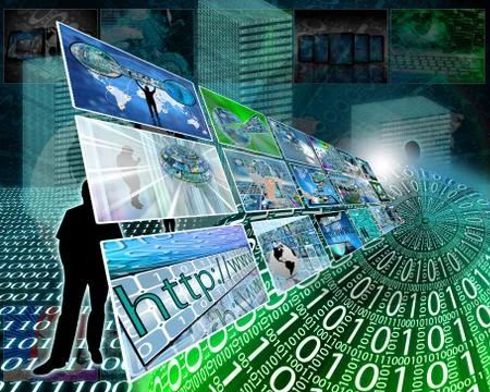 Sphere of binary code Stock Illustration