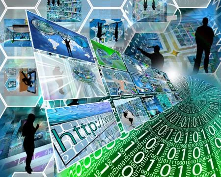 Sphere of binary code Stock Illustration