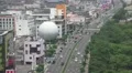 Sphere Building Next To Highway In Beppu Japan Aerial Shot HD HD Footage