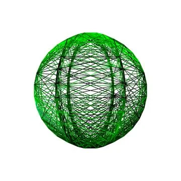 Sphere carcass framework. Isolated on white background. Vector illustration. 스톡 일러스트