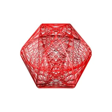 Sphere carcass framework. Isolated on white background. Vector illustration. Stock Illustration