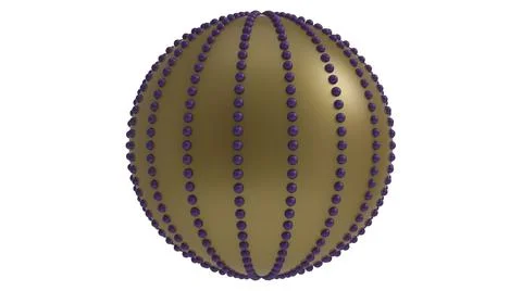 Sphere celebration 3d illustration render Stock Illustration