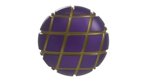 Sphere celebration 3d illustration render Stock Illustration