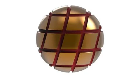 Sphere celebration 3d illustration render Ilustración de archivo