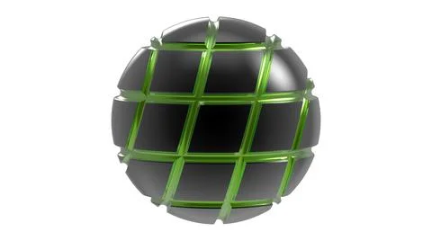 Sphere celebration 3d illustration render Stock Illustration