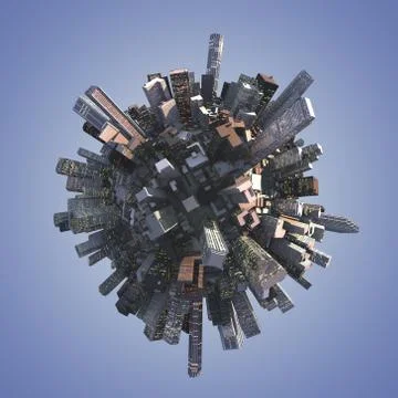Sphere City Stock Illustration