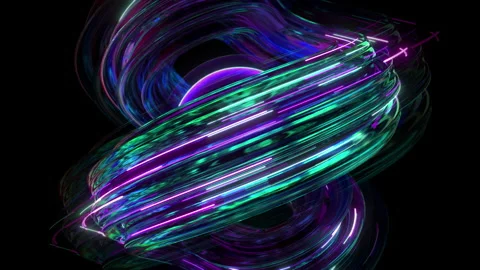 Sphere with a city in a spiral Vidéo 145912761