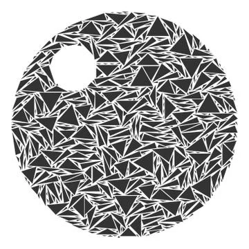 Sphere Collage of Triangles イラスト素材