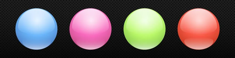 Sphere colored 3d ball vector Stock Illustration