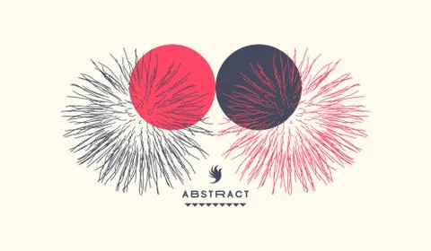 Sphere with connected lines and dots. Global digital connections. Abstract 3d Illustrazione stock