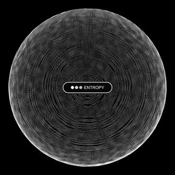 Sphere Consisting of Points. 3D Grid Design. Technology Concept. Stock Illustration