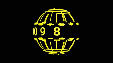 Sphere Countdown 4 in 1 With Alpha Channel Video stock 101120737