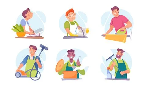 In the sphere of creative occupations, a diverse group of professionals thrive Stock Illustration