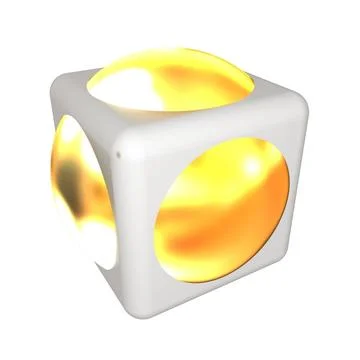 Sphere in a cube 3d design element Sphere in a cube 3d design element Copy... Stock Photos