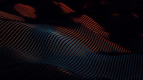 Sphere On Digital Grid イラスト素材