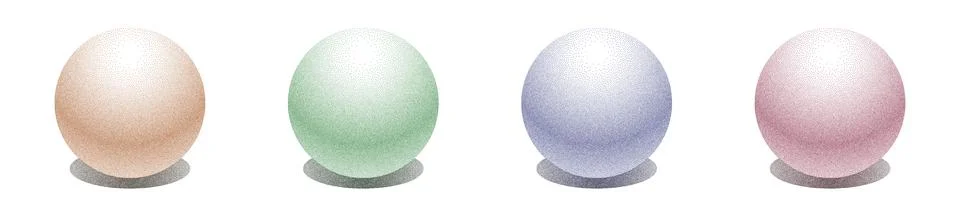 Sphere dot grain collection イラスト素材