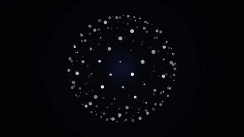 Sphere dots particles data abstract digital network motion background Stock Footage 346934709