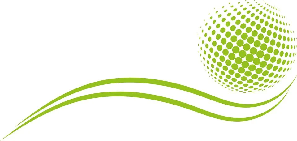 Sphere, dots, waves, technology background Stock Illustration