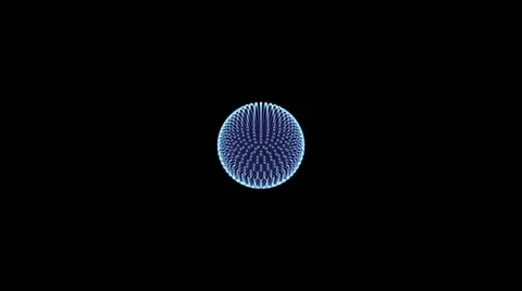 Sphere Explosion 001 - Blue - 24 fps Stock Footage 20575816