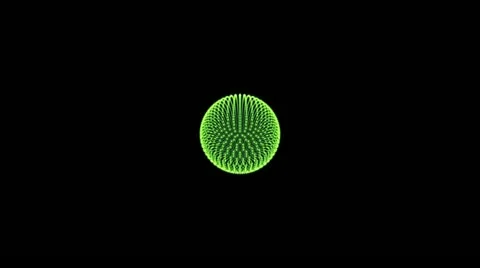 Sphere Explosion 001 - Green - 30 fps Video stock 20581889